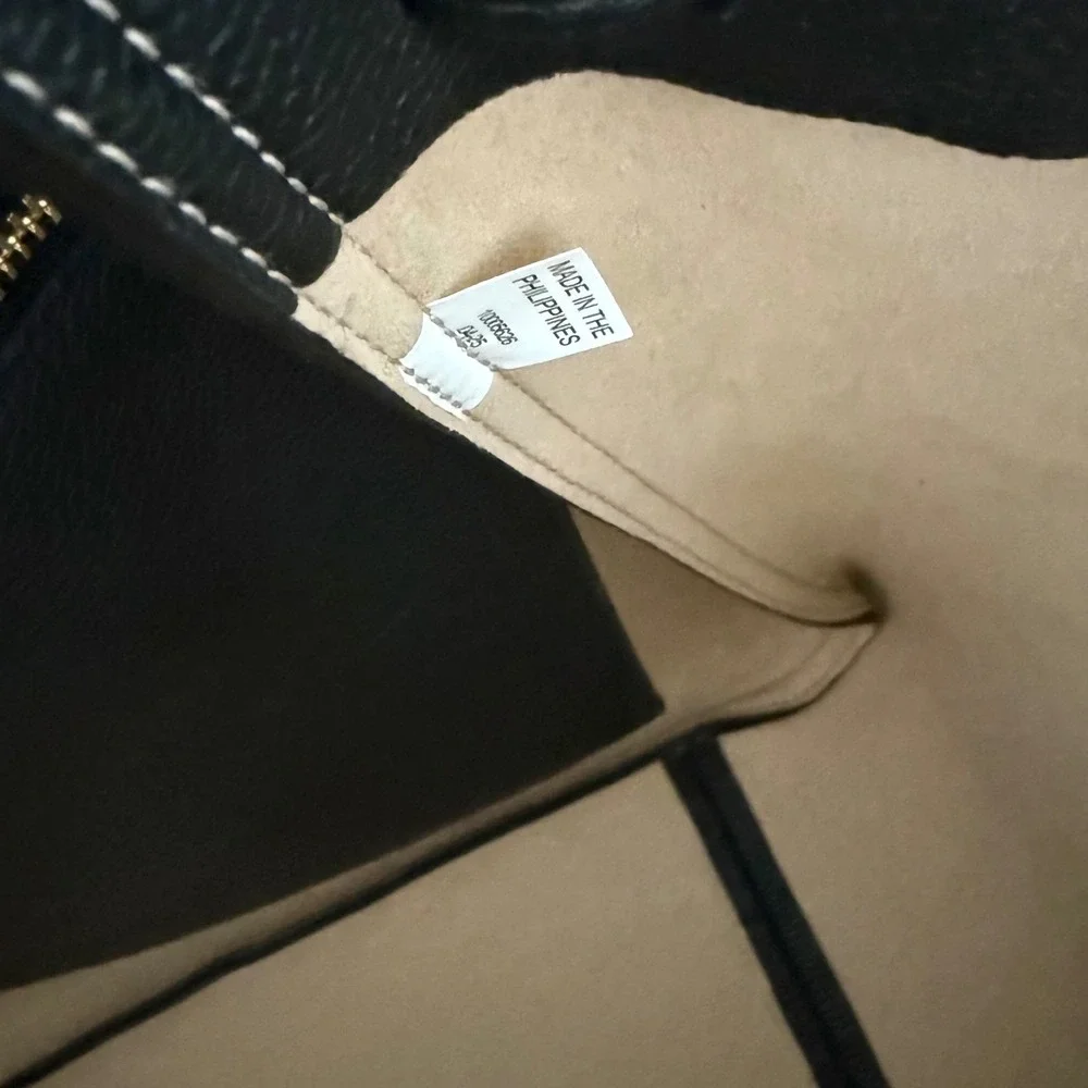 Tory Burch Black Romy Pebble Tote Bag